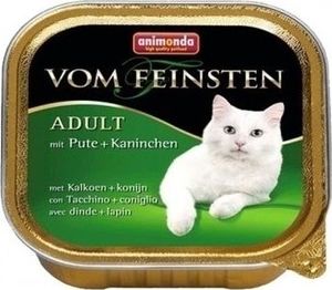 Animonda ANIMONDA Vom Feinsten Adult Cat smak: z indykiem i królikiem 12x100g 2