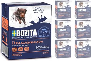 Bozita Bozita Dog: Łosoś w galarecie 6x370g 1