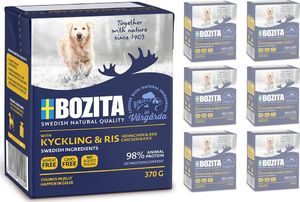 Bozita Bozita Dog: Kurczak i ryż w galarecie 6x370g 1