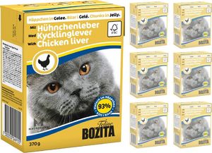 Bozita BOZITA Cat Wątróbka Drobiowa W Galaretce 6 x 370g 1