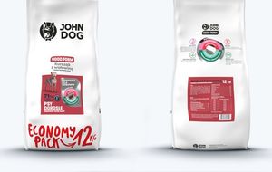 John Dog JOHN DOG GOOD FORM KURCZAK Z WOŁOWINĄ DOROSŁE ŚREDNIE I DUŻE RASY 12kg 3