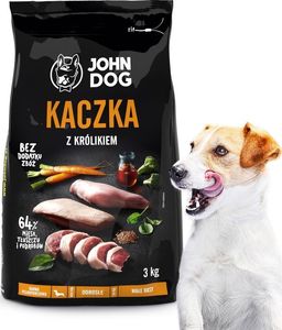 John Dog John Dog małe rasy kaczka z królikiem 3kg 1