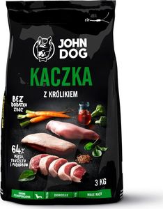 John Dog John Dog małe rasy kaczka z królikiem 3kg 2