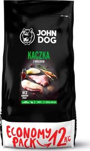 John Dog John Dog KARMA SUCHA. KACZKA Z KRÓLIKIEM 12kg (średnie i duże rasy) 1