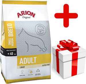 Arion ARION Original Adult Small/Medium Breed Light 12kg + niespodzianka dla psa GRATIS! 1