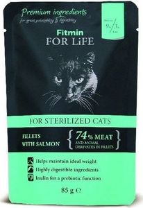 Fitmin  Fitmin Cat For Life Sterilized Salmon 24x85g 1
