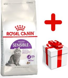 Royal Canin ROYAL CANIN Sensible 33 10kg karma sucha dla kotów dorosłych, o wrażliwym przewodzie pokarmowym + niespodzianka dla kota GRATIS! 1