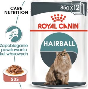 Royal Canin ROYAL CANIN Hairball Care 24x85g karma mokra w sosie dla kotów dorosłych, eliminacja kul włosowych 1