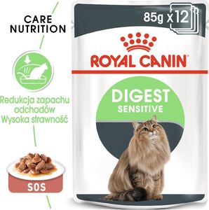 Royal Canin ROYAL CANIN Digest Sensitive 24x85g karma mokra w sosie dla kotów dorosłych, wrażliwy przewód pokarmowy 1