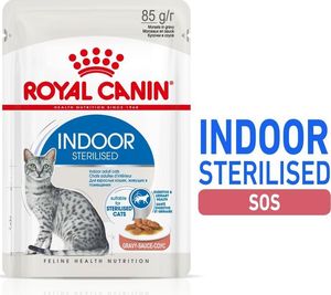 Royal Canin ROYAL CANIN Indoor Sterilised Sos saszetka 12x85g 1