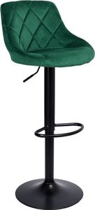Gmm Group Hoker krzesło barowe CYDRO BLACK zielone Velvet universal 1