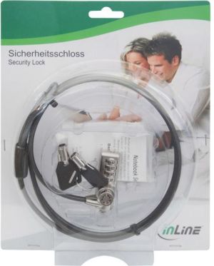 Linka zabezpieczająca InLine 1.5 m, Zamek szyfrowy (55713) 3