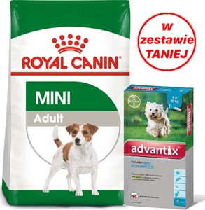 Royal Canin ROYAL CANIN Mini Adult 8kg + Advantix dla psów 4-10kg (pipeta 1ml) 1