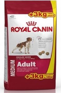 Royal Canin ROYAL CANIN Medium Adult 15kg + 3kg 1