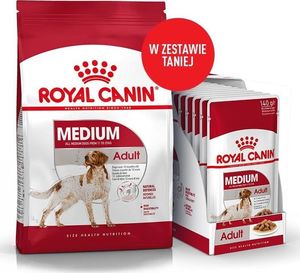 Royal Canin ROYAL CANIN Medium Adult 15kg + 10x140g saszetka 1