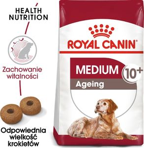 Royal Canin ROYAL CANIN Medium Ageing 10+ 15kg karma sucha dla psów dojrzałych po 10 roku życia, ras średnich + niespodzianka dla psa GRATIS! 3