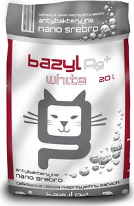 Żwirek dla kota Celpap Bazyl Ag+ White Naturalny 20 l 1