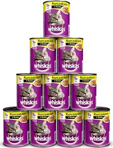 Whiskas WHISKAS Adult puszka 12x400g - mokra karma dla kotów z kurczakiem w sosie 1