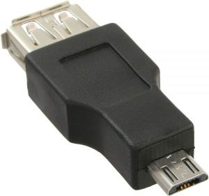 Adapter USB InLine microUSB - USB Czarny  (31604) 1