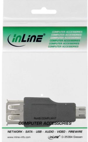 Adapter USB InLine microUSB - USB Czarny  (31604) 3
