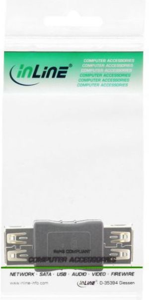 Adapter USB InLine USB - USB Czarny  (33300) 3