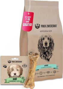 Paka Zwierzaka Paka Zwierzaka Łosoś i słodkie ziemniaki 2kg + Kość z dodatkiem strusia (M) GRATIS 1