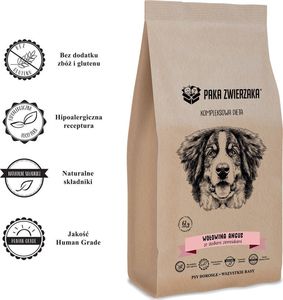 Paka Zwierzaka Paka Zwierzaka Wołowina Angus i słodkie ziemniaki 2kg + Kość z dodatkiem strusia (M) GRATIS 2