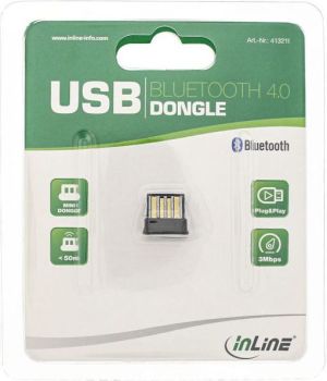Adapter bluetooth InLine Bluetooth 4.0, USB, Czarny (41321I) 2