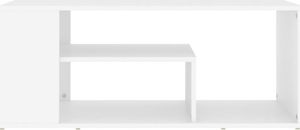vidaXL Stolik kawowy, biały, 100x50x40 cm, płyta wiórowa 4