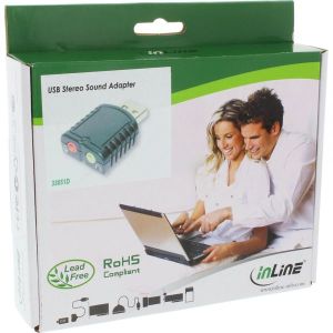 Karta dźwiękowa InLine InLine USB Przenośna karta muzyczna zewnętrzna UltraTiny - 33051D 3
