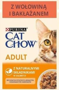 Purina PURINA Cat Chow Adult Wołowina z bakłażanem 85g Saszetka 20+6 GRATIS 2