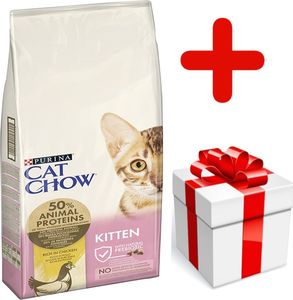 Purina PURINA Cat Chow Kitten Chicken 15kg + niespodzianka dla kota GRATIS! 1