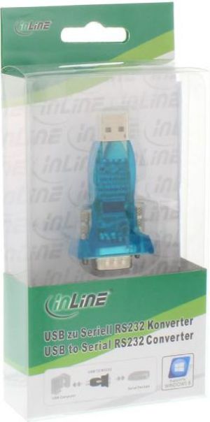 Adapter USB InLine USB - RS-232 Niebieski  (33304A) 2