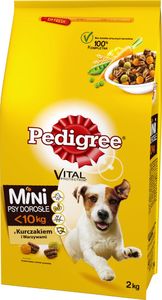 Pedigree Adult sucha karma dla psów z kurczakiem i warzywami, 2 kg 1