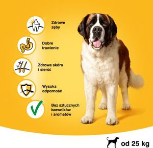 Pedigree PEDIGREE Adult 15kg (duże rasy) - sucha karma dla psów z wołowiną + SKARPETY GRATIS 4