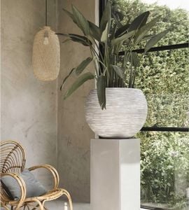 Capi Capi Donica kulista Nature Rib, 62 x 48 cm, kość słoniowa, KOFI271 4