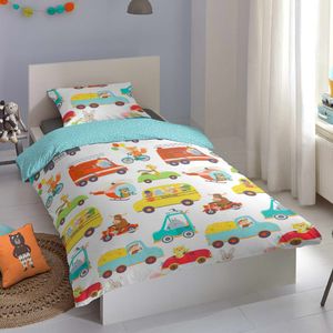 Good Morning Good Morning Pościel dziecięca TRAFFIC, 135x200 cm, kolorowa 2