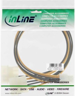 InLine Molex x2 - PCIe 6-pin, 0.3m, Żółty (26628) 2