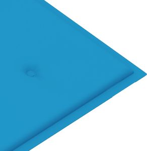 vidaXL vidaXL Poduszka na ławkę ogrodową, niebieska, 100x50x4 cm 4