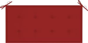 vidaXL vidaXL Poduszka na ławkę ogrodową, czerwona, 100x50x4 cm 3