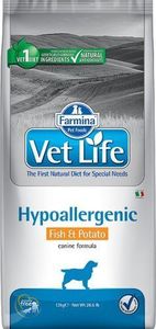 Farmina FARMINA Vet Life Dog Hypoallergenic Fish & Potato 12kg + niespodzianka dla psa GRATIS! 2