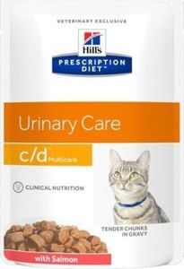 Hills  HILL'S PD Prescription Diet Feline c/d Urinary Stress Łosoś 12 x 85g saszetka 1