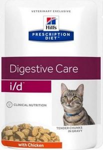 Hills  HILL'S PD Prescription Diet Feline i/d 12 x 85g z kurczakiem - saszetka 1