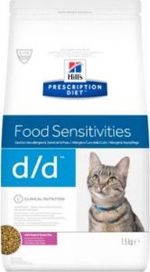 Hills  HILL'S PD Prescription Diet feline d/d duck & green pea 1,5kg 1