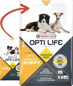 Versele-Laga Opti Life Puppy Medium, z kurczakiem, dla szczeniąt średnich ras, 1 kg 1