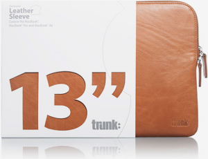 Etui Trunk MacBook Leather Sleeve 13" Brązowy 2
