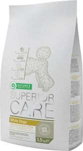 Nature’s Protection NATURES PROTECTION Superior Care White Dogs Adult 1,5kg + K9 Whiteness Shampoo - szampon dla białej sierści 300 ml 1