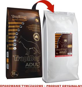 TropiDog TROPIDOG Super Premium adult medium & large breed jagnięcina z ryżem 15kg 1
