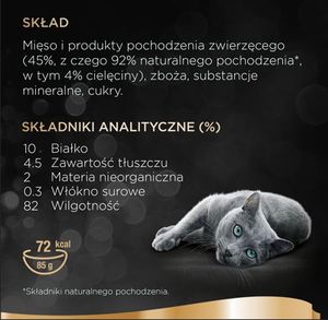 Sheba SHEBA Selection 22x85g z Cielęciną - mokra karma dla kotów w sosie (18+4 Gratis) 4