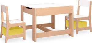 vidaXL Stolik dla dzieci z 2 krzesłami, MDF 2